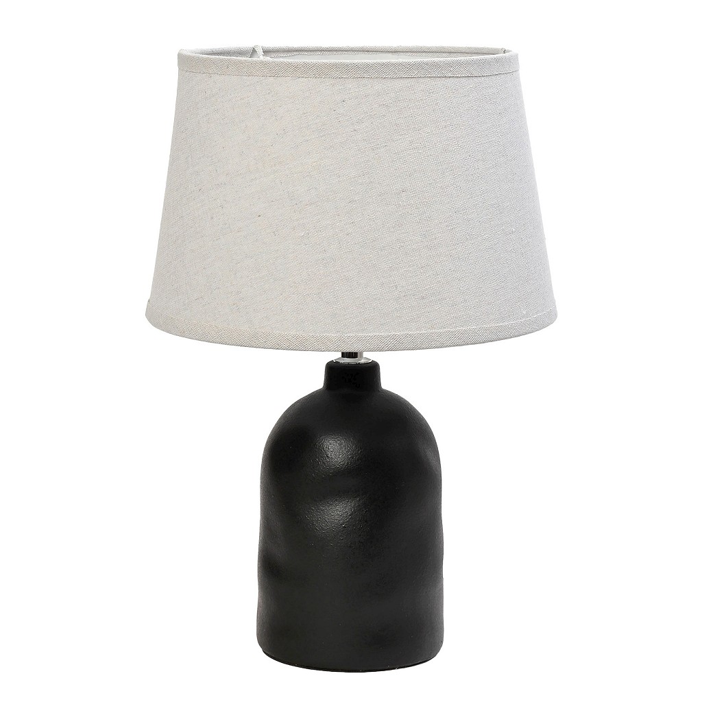 Φωτιστικά 24home - ΣΗΜΑΝΤΙΚΟ: Σε περίπτωση διαφοράς τιμής από το κατάστημα ισχύει παντα και μόνο η τιμή του καταστήματος Φωτιστικό Επιτραπέζιο Κεραμικό Μαύρο 37εκ. ESPIEL HAP33