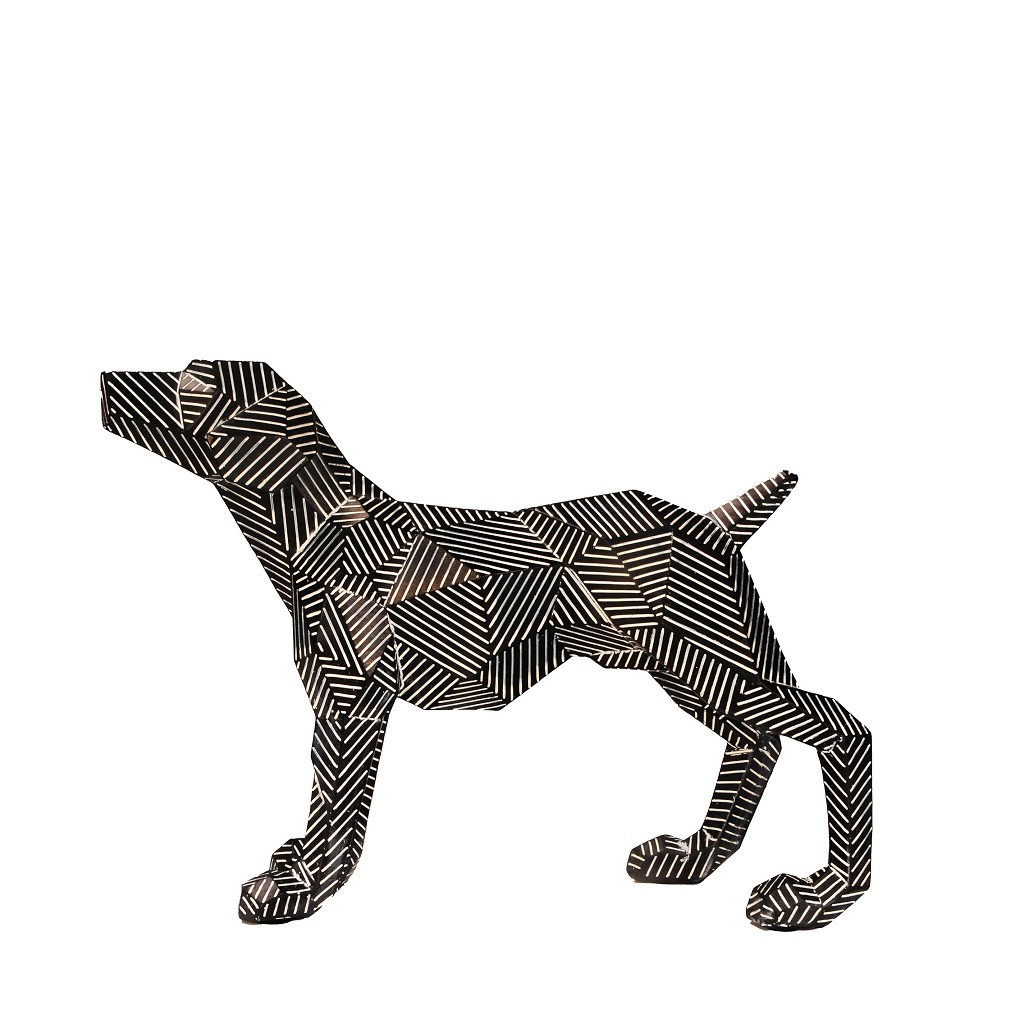 Διακοσμητικά Επιτραπέζια 24home - ΣΗΜΑΝΤΙΚΟ: Σε περίπτωση διαφοράς τιμής από το κατάστημα ισχύει παντα και μόνο η τιμή του καταστήματος Διακοσμητική Επιτραπέζια Γεωμετρική Φιγούρα Σκύλος Poly