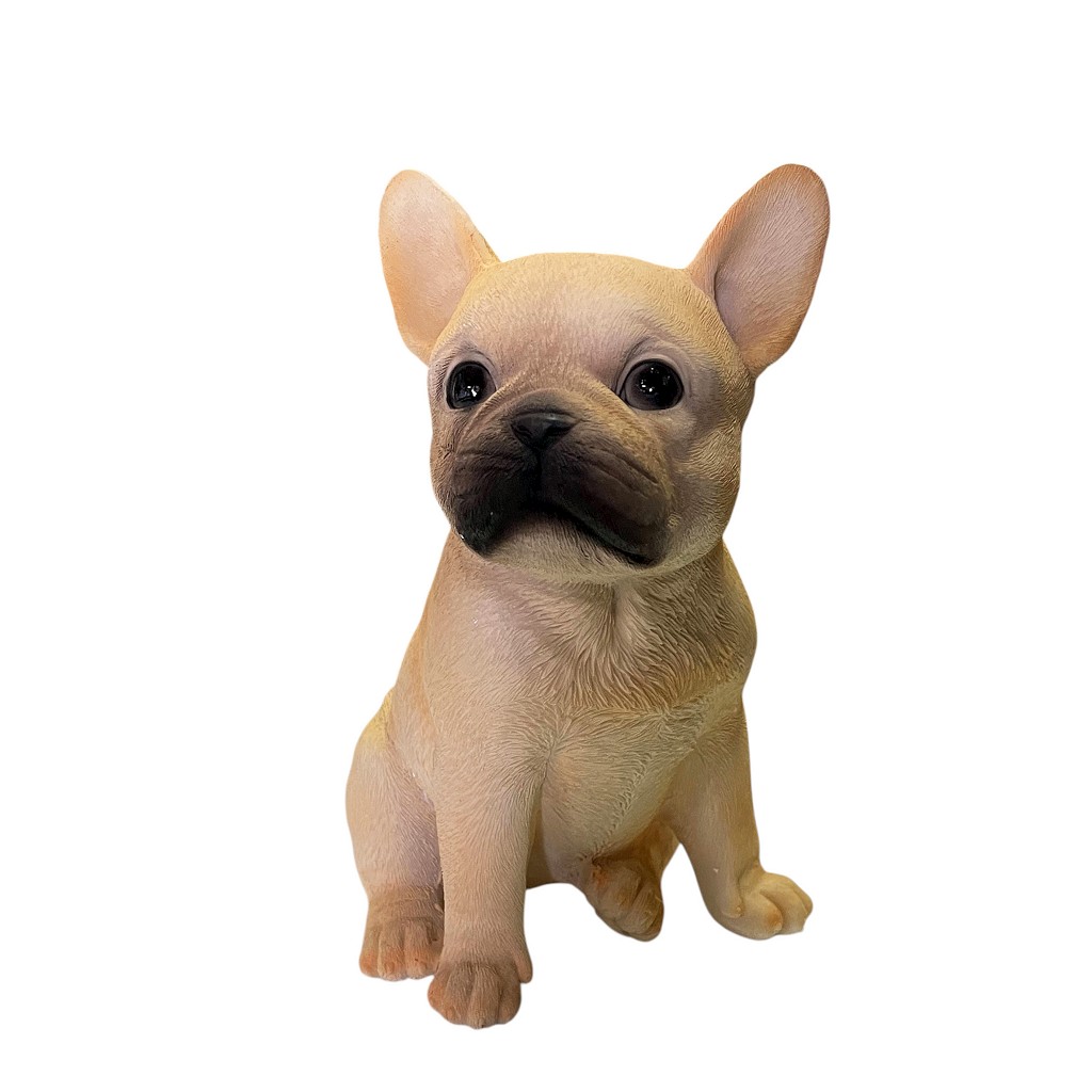Διακοσμητική Φιγούρα Σκύλος French Bulldog Polyresin Μπεζ-Καφέ 15,5x12x19εκ. ESPIEL FAD208 (Υλικό: Polyresin, Χρώμα: Καφέ) - ESPIEL - FAD208