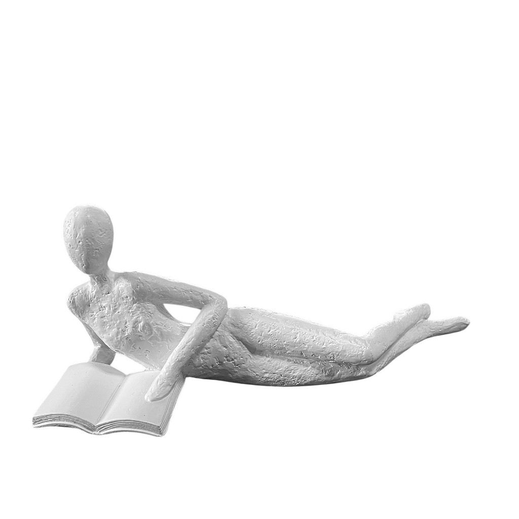 Διακοσμητικά Επιτραπέζια 24home - ΣΗΜΑΝΤΙΚΟ: Σε περίπτωση διαφοράς τιμής από το κατάστημα ισχύει παντα και μόνο η τιμή του καταστήματος Διακοσμητική Επιτραπέζια Φιγούρα Polyresin Λευκή ESPIEL