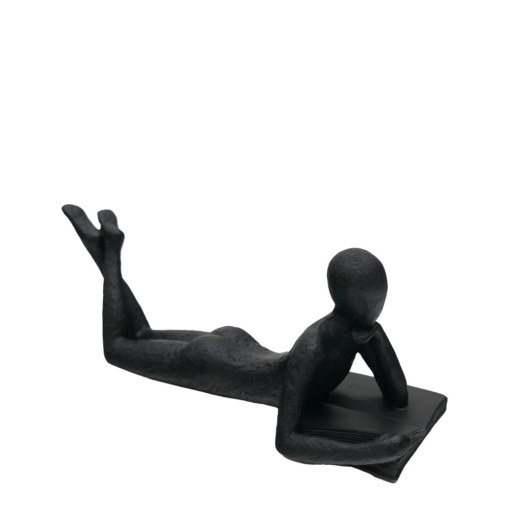 Διακοσμητική Επιτραπέζια Φιγούρα Polyresin Μαύρη ESPIEL
