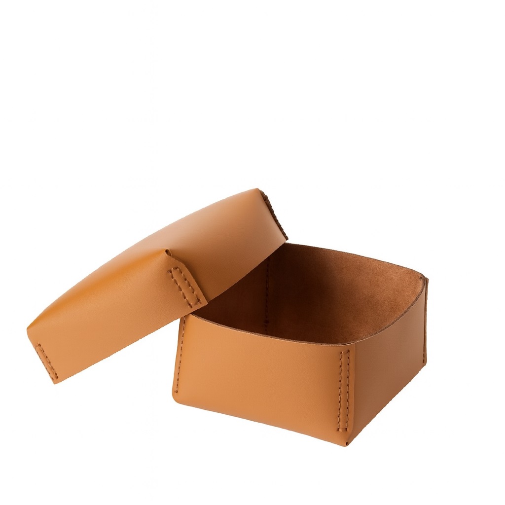 Κουτί Οργάνωσης Δερματίνη Καφέ 21x21x13εκ. ESPIEL RAG203 (Χρώμα: Καφέ, Υλικό: Δερματίνη) - ESPIEL - RAG203