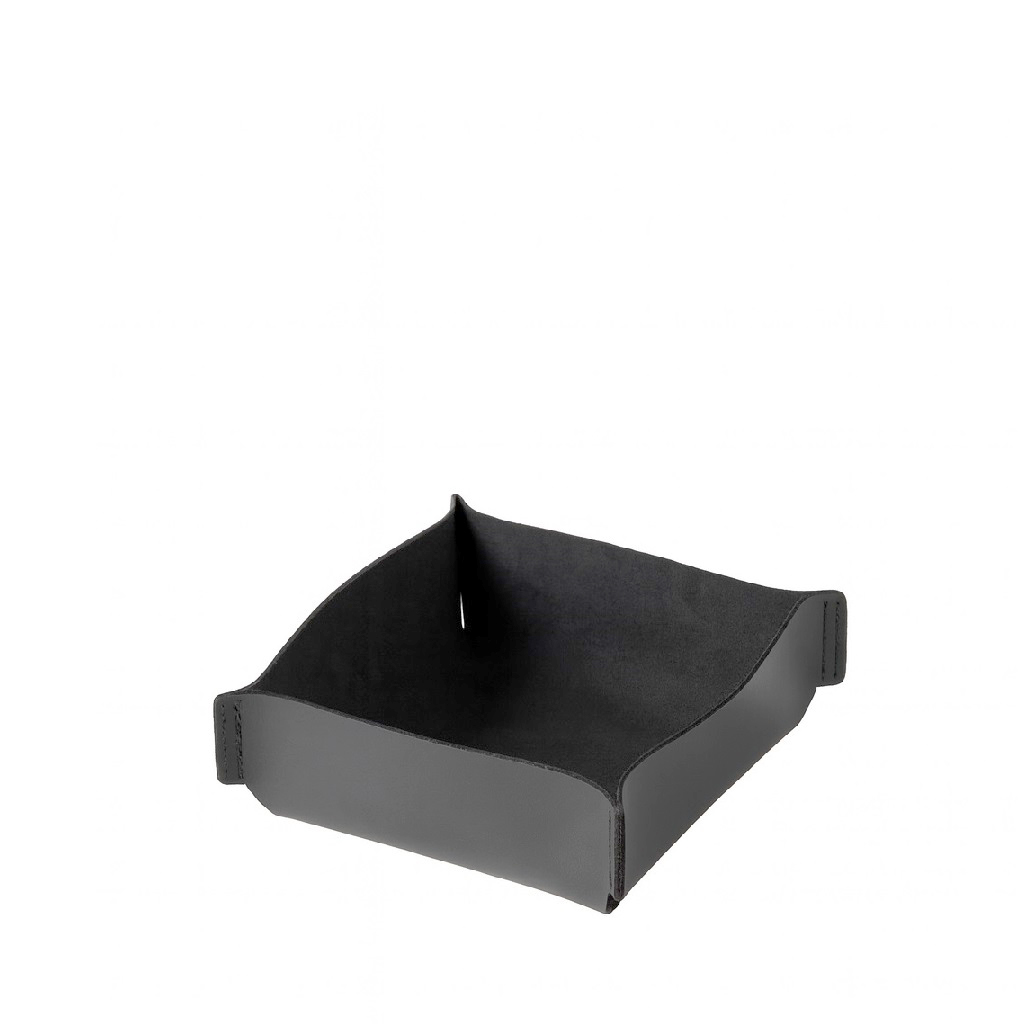 Καλάθι Οργάνωσης Δερματίνη Γκρι 15x15x6,8εκ. ESPIEL RAG304 (Χρώμα: Γκρι, Υλικό: Δερματίνη) - ESPIEL - RAG304