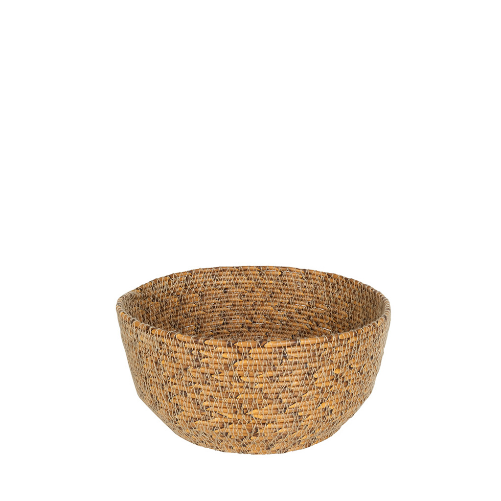 Καλάθι Rattan Στρογγυλό Natural 21x10εκ. ESPIEL SUL106 