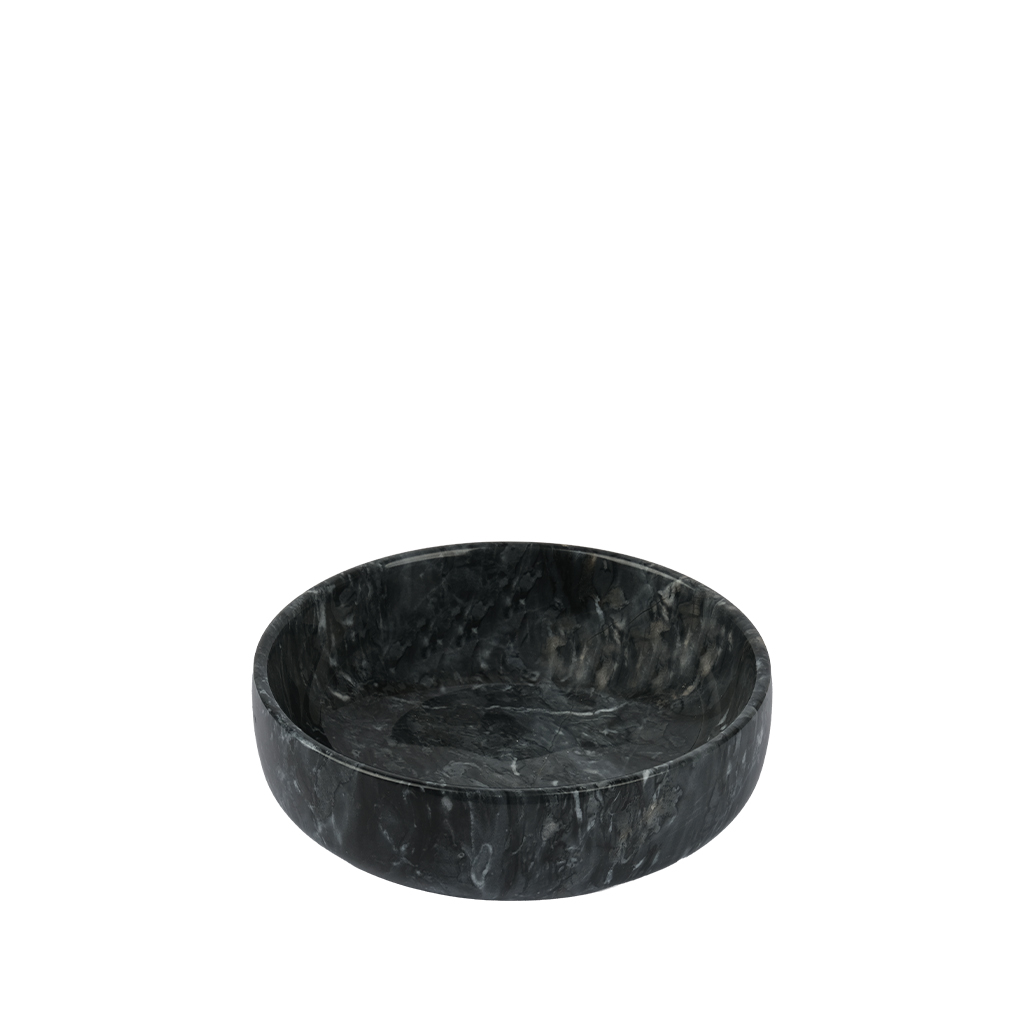 Μπωλ Σερβιρίσματος Μαρμάρινο Μαύρο 15x4εκ. ESPIEL FAV27