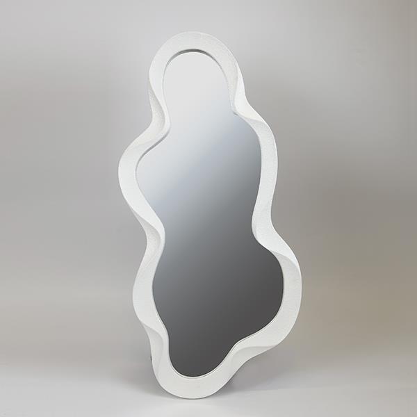 Καθρέπτες 24home - ΣΗΜΑΝΤΙΚΟ: Σε περίπτωση διαφοράς τιμής από το κατάστημα ισχύει παντα και μόνο η τιμή του καταστήματος Καθρέπτης Τοίχου Ξύλινος Λευκός 46x3x100εκ. ESTHETI 751