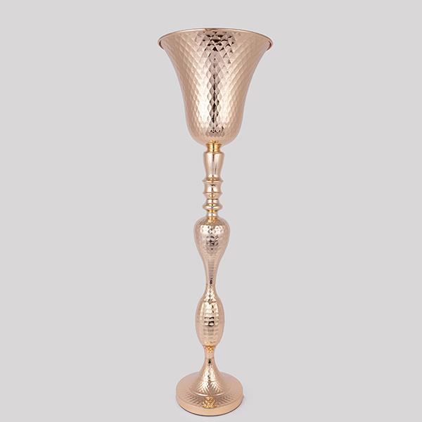 Βάζο Μεταλλικό Χρυσό 21x70εκ. ESTHETI 752-22059 (Υλικό: Μεταλλικό, Χρώμα: Χρυσό ) - ESTHETI - 752-22059