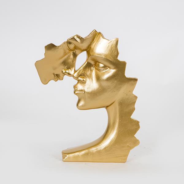 Διακοσμητικό Επιτραπέζιο Πρόσωπα Polyresin Χρυσό 19x6,5x23,5εκ. ESTHETI 752-27063 (Υλικό: Polyresin, Χρώμα: Χρυσό ) - ESTHETI - 752-27063