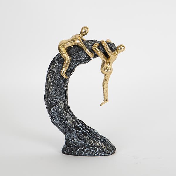 Διακοσμητικά Επιτραπέζια 24home - ΣΗΜΑΝΤΙΚΟ: Σε περίπτωση διαφοράς τιμής από το κατάστημα ισχύει παντα και μόνο η τιμή του καταστήματος Διακοσμητικό Επιτραπέζιο Polyresin Μαύρο-Χρυσό 15x5,5x2