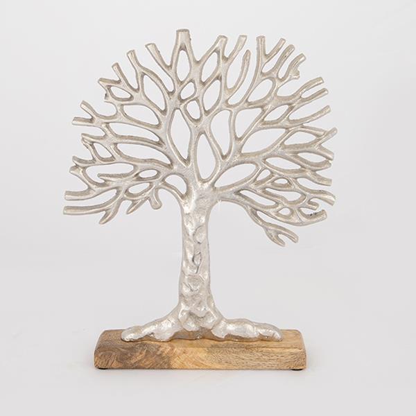 Διακοσμητικά Επιτραπέζια 24home - ΣΗΜΑΝΤΙΚΟ: Σε περίπτωση διαφοράς τιμής από το κατάστημα ισχύει παντα και μόνο η τιμή του καταστήματος Διακοσμητικό Επιτραπέζιο Δέντρο Με Βάση Ξύλινο-Μεταλλικ