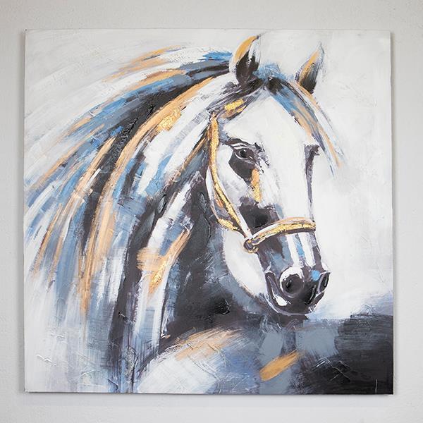 Πίνακας Καμβάς Άλογο 100x3x100εκ. ESTHETI 755-12057 (Ύφ