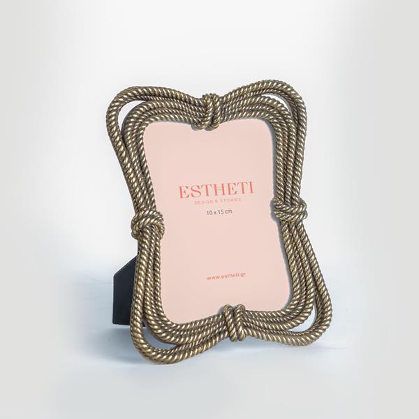 Κορνίζα Polyresin Χρυσή 15,3x2,1x20,2εκ. ESTHETI 756-12074 (Σετ 2 Τεμάχια) (Υλικό: Polyresin, Χρώμα: Χρυσό ) - ESTHETI - 756-12074