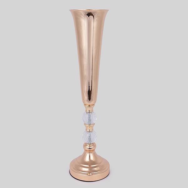 Βάζο Μεταλλικό Χρυσό 14x51,5εκ. ESTHETI 752-22063 (Υλικ