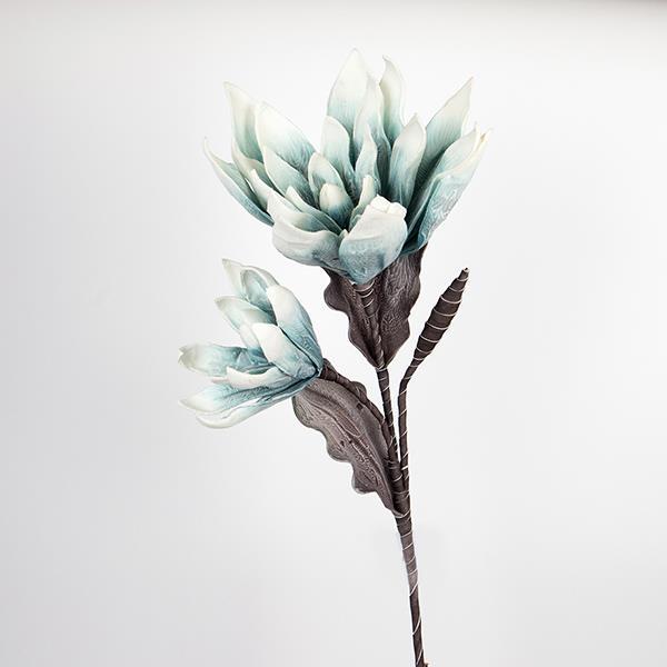 Διακοσμητικά Επιτραπέζια 24home - ΣΗΜΑΝΤΙΚΟ: Σε περίπτωση διαφοράς τιμής από το κατάστημα ισχύει παντα και μόνο η τιμή του καταστήματος Κλαδί Με Λουλούδια Foam 90εκ. Μπλε ESTHETI 758-12031 (Σ