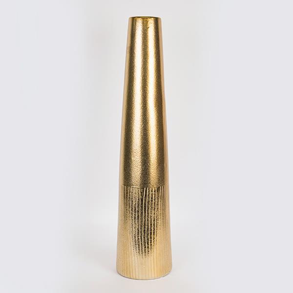 Διακοσμητικά Επιτραπέζια 24home - ΣΗΜΑΝΤΙΚΟ: Σε περίπτωση διαφοράς τιμής από το κατάστημα ισχύει παντα και μόνο η τιμή του καταστήματος Βάζο Κεραμικό Χρυσό 18,5x18,5x81,5εκ. ESTHETI 752-20293