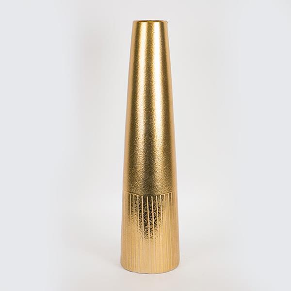 Βάζο Κεραμικό Χρυσό 15x15x61εκ. ESTHETI 752-20294 (Υλικ