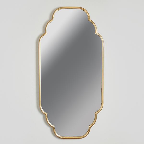 ESTHETI - ΣΗΜΑΝΤΙΚΟ: Σε περίπτωση διαφοράς τιμής από το κατάστημα ισχύει παντα και μόνο η τιμή του καταστήματος Καθρέπτης Τοίχου Μεταλλικός Χρυσός 61x3x122εκ. ESTHETI