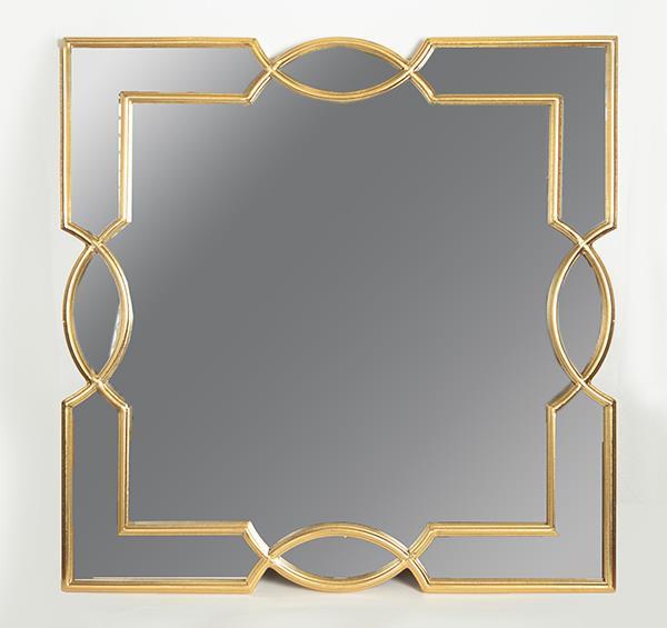 ESTHETI - ΣΗΜΑΝΤΙΚΟ: Σε περίπτωση διαφοράς τιμής από το κατάστημα ισχύει παντα και μόνο η τιμή του καταστήματος Καθρέπτης Τοίχου Μεταλλικός Χρυσός 80x3x80εκ. ESTHETI 7