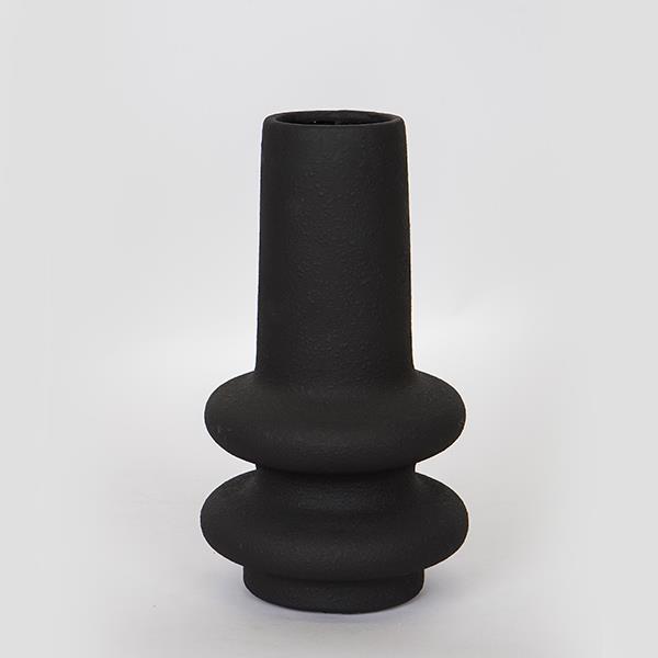 Διακοσμητικά Επιτραπέζια 24home - ΣΗΜΑΝΤΙΚΟ: Σε περίπτωση διαφοράς τιμής από το κατάστημα ισχύει παντα και μόνο η τιμή του καταστήματος Βάζο Κεραμικό Μαύρο 18x18x32εκ. ESTHETI 752-20273 (Υλικ