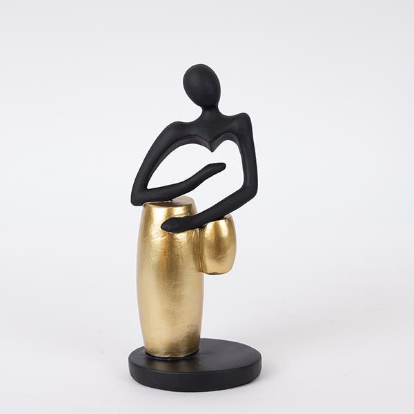 Διακοσμητικά Επιτραπέζια 24home - ΣΗΜΑΝΤΙΚΟ: Σε περίπτωση διαφοράς τιμής από το κατάστημα ισχύει παντα και μόνο η τιμή του καταστήματος Διακοσμητικό Επιτραπέζιο Polyresin Χρυσό-Μαύρο 9,5x7,8x