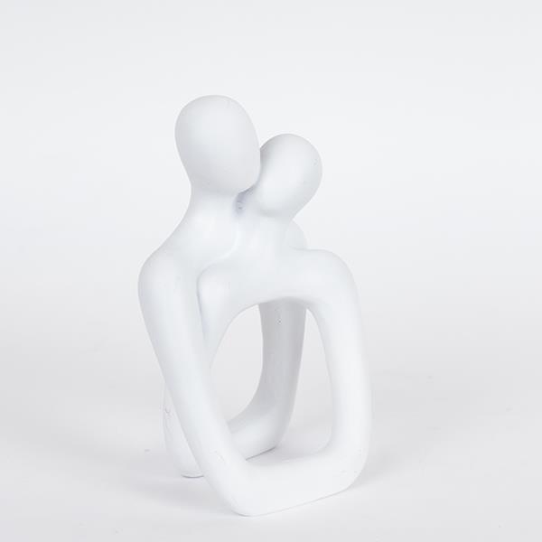 Διακοσμητικά Επιτραπέζια 24home - ΣΗΜΑΝΤΙΚΟ: Σε περίπτωση διαφοράς τιμής από το κατάστημα ισχύει παντα και μόνο η τιμή του καταστήματος Διακοσμητικό Επιτραπέζιο Ζευγάρι Polyresin Λευκό 10,5x8