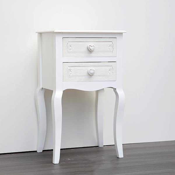 ESTHETI Κομοδίνο Ξύλινο Λευκό 40x32x67,5εκ. ESTHETI 750-35517 (Υλικό: Ξύλο, Χρώμα: Λευκό) - ESTHETI - 750-35517