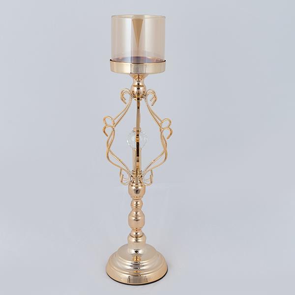 Κηροπήγια, Κεριά, Αρωματικά χώρου 24home - ΣΗΜΑΝΤΙΚΟ: Σε περίπτωση διαφοράς τιμής από το κατάστημα ισχύει παντα και μόνο η τιμή του καταστήματος Κηροπήγιο Μεταλλικό Χρυσό 15x42εκ. ESTHETI 752-24095 (Υ