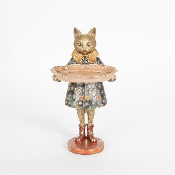 Διακοσμητικά Επιτραπέζια 24home - ΣΗΜΑΝΤΙΚΟ: Σε περίπτωση διαφοράς τιμής από το κατάστημα ισχύει παντα και μόνο η τιμή του καταστήματος Διακοσμητική Γάτα Polyresin 15,5x14x27εκ. ESTHETI 752-2