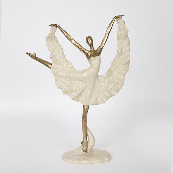 Διακοσμητικά Επιτραπέζια 24home - ΣΗΜΑΝΤΙΚΟ: Σε περίπτωση διαφοράς τιμής από το κατάστημα ισχύει παντα και μόνο η τιμή του καταστήματος Διακοσμητική Επιτραπέζια Φιγούρα Μπαλαρίνα Polyresin Χρ