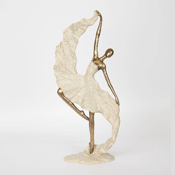 Διακοσμητικά Επιτραπέζια 24home - ΣΗΜΑΝΤΙΚΟ: Σε περίπτωση διαφοράς τιμής από το κατάστημα ισχύει παντα και μόνο η τιμή του καταστήματος Διακοσμητική Επιτραπέζια Φιγούρα Μπαλαρίνα Polyresin Χρ