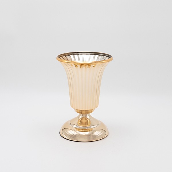 Βάζο Μεταλλικό Χρυσό 14,5x21εκ. ESTHETI 819-00245 (Υλικ