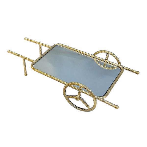 ESTHETI Δίσκος Μεταλλικός Με Καθρέπτη Χρυσό 48x22x12εκ. ESTHETI 819-00272 (Υλικό: Μεταλλικό, Χρώμα: Χρυσό ) - ESTHETI - 819-00272