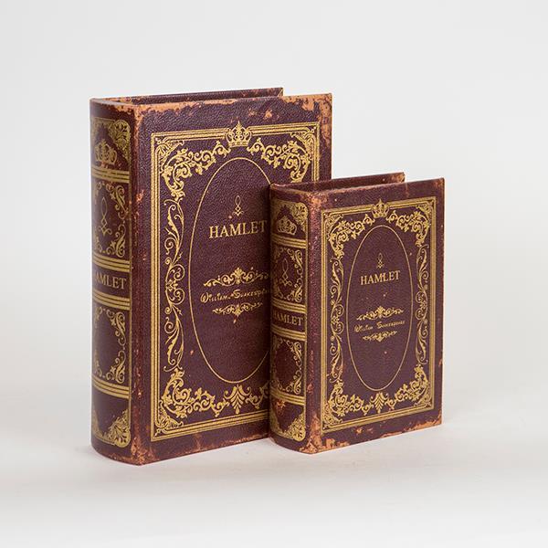 ESTHETI - ΣΗΜΑΝΤΙΚΟ: Σε περίπτωση διαφοράς τιμής από το κατάστημα ισχύει παντα και μόνο η τιμή του καταστήματος Διακοσμητικό Κουτί Βιβλίο Σετ 2τμχ Ξύλινο Χρυσό-Καφέ 19