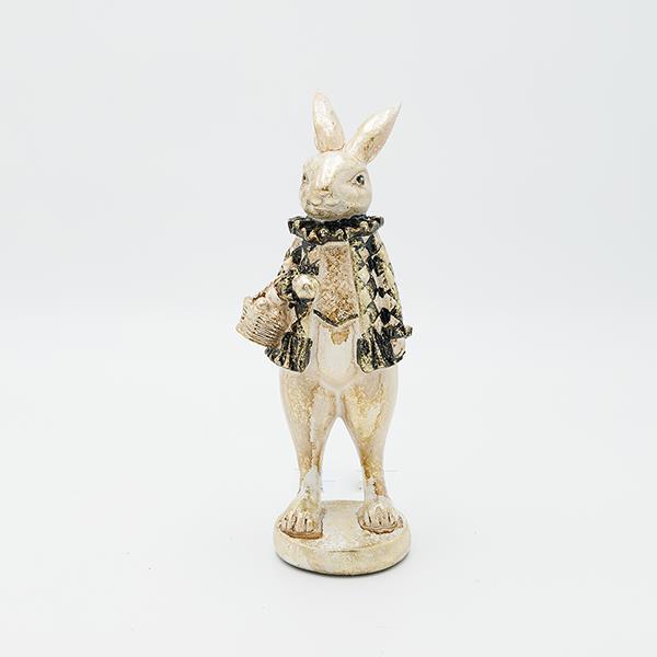 ESTHETI Πασχαλινός Διακοσμητικός Λαγός Polyresin 9x9,5x24,5εκ. ESTHETI 818-00009 (Υλικό: Polyresin) - ESTHETI - 818-00009