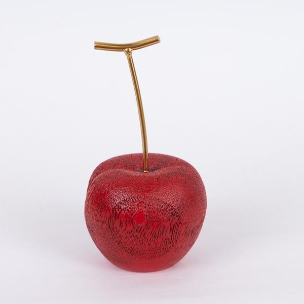 Διακοσμητικά Επιτραπέζια 24home - ΣΗΜΑΝΤΙΚΟ: Σε περίπτωση διαφοράς τιμής από το κατάστημα ισχύει παντα και μόνο η τιμή του καταστήματος Διακοσμητικό Κεράσι Polyresin Χρυσό-Κόκκινο 9,2x9,2x16,