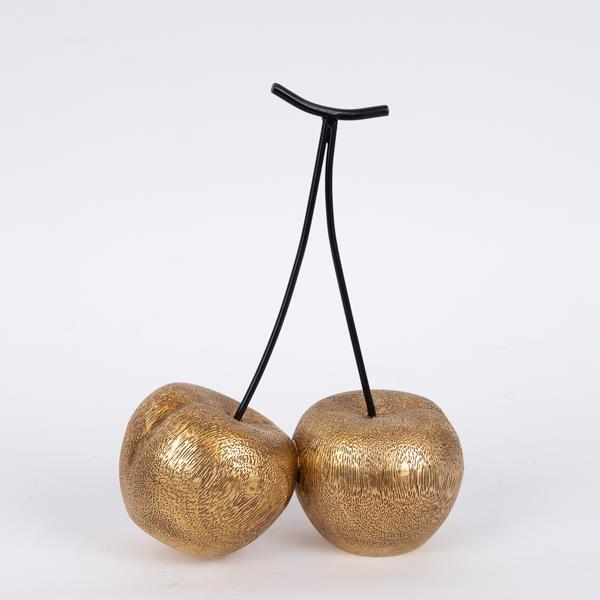 Διακοσμητικά Επιτραπέζια 24home - ΣΗΜΑΝΤΙΚΟ: Σε περίπτωση διαφοράς τιμής από το κατάστημα ισχύει παντα και μόνο η τιμή του καταστήματος Διακοσμητικό Κεράσι Polyresin Χρυσό-Μαύρο 18,5x9,3x24,4