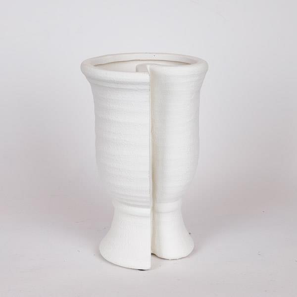 Διακοσμητικά Επιτραπέζια 24home - ΣΗΜΑΝΤΙΚΟ: Σε περίπτωση διαφοράς τιμής από το κατάστημα ισχύει παντα και μόνο η τιμή του καταστήματος Βάζο Κεραμικό Κρεμ 19,5x17x29εκ. ESTHETI 819-00516 (Υλι