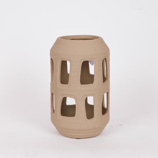 Διακοσμητικά Επιτραπέζια 24home - ΣΗΜΑΝΤΙΚΟ: Σε περίπτωση διαφοράς τιμής από το κατάστημα ισχύει παντα και μόνο η τιμή του καταστήματος Φανάρι Κεραμικό Καφέ 20x37,5εκ. ESTHETI 819-00522 (Υλικ