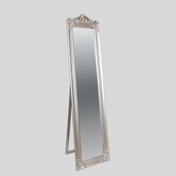 ESTHETI Καθρέπτης Δαπέδου Polyresin Ασημί 45x5x180εκ. ESTHETI 811-50001 (Υλικό: Polyresin, Χρώμα: Ασημί ) - ESTHETI - 811-50001