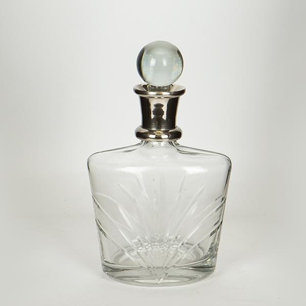 Καράφα Γυάλινη-Μεταλλική Διάφανη-Ασημί 10x15x25εκ. ESTHETI 752-10526 (Υλικό: Μεταλλικό, Χρώμα: Ασημί ) - ESTHETI - 752-10526