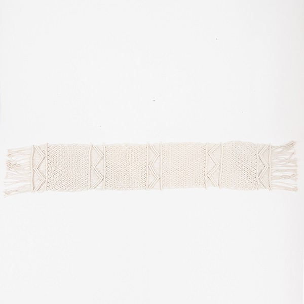 ESTHETI Runner Μακραμέ Μπεζ 30x150εκ. ESTHETI 817-50001 (Χρώμα: Μπεζ, Ύφασμα: Μακραμέ) - ESTHETI - 817-50001