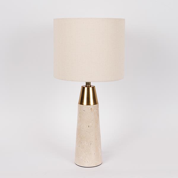 Φωτιστικά 24home - ΣΗΜΑΝΤΙΚΟ: Σε περίπτωση διαφοράς τιμής από το κατάστημα ισχύει παντα και μόνο η τιμή του καταστήματος Φωτιστικό Επιτραπέζιο Μεταλλικό-Μαρμάρινο Μπεζ-Χρυσό 25