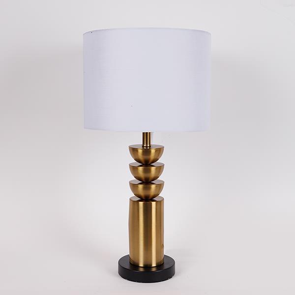 Φωτιστικά 24home - ΣΗΜΑΝΤΙΚΟ: Σε περίπτωση διαφοράς τιμής από το κατάστημα ισχύει παντα και μόνο η τιμή του καταστήματος Φωτιστικό Επιτραπέζιο Μεταλλικό Χρυσό-Μαύρο-Λευκό 28x54