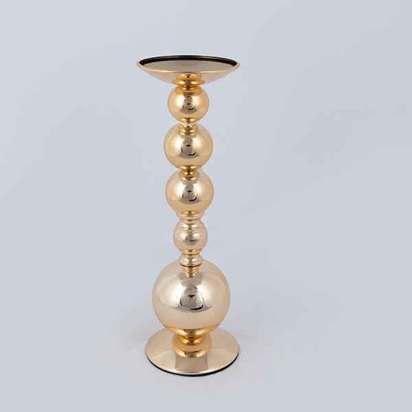 ESTHETI - ΣΗΜΑΝΤΙΚΟ: Σε περίπτωση διαφοράς τιμής από το κατάστημα ισχύει παντα και μόνο η τιμή του καταστήματος Κηροπήγιο Μεταλλικό Χρυσό 10x38εκ. ESTHETI 752-24083 (Υ