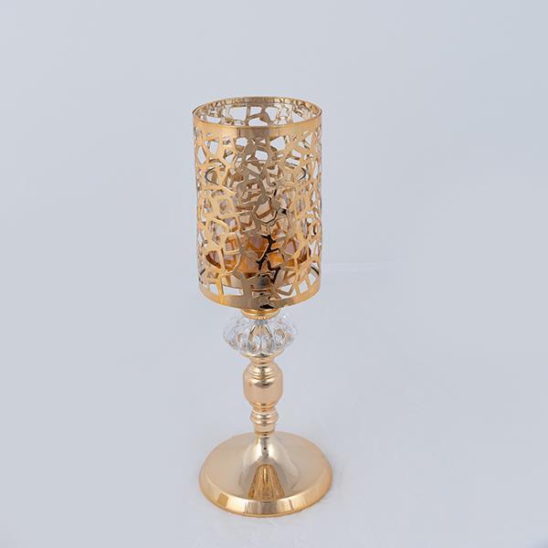 Κηροπήγιο Μεταλλικό Χρυσό 10x31,5εκ. ESTHETI 752-24089 (Υλικό: Μεταλλικό, Χρώμα: Χρυσό ) - ESTHETI - 752-24089