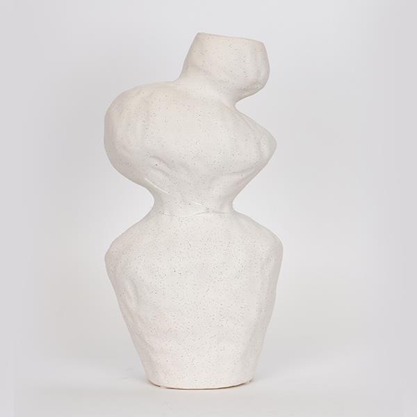 Βάζο Κεραμικό Λευκό 17x13,5x32εκ. ESTHETI 752-20300 (Υλ