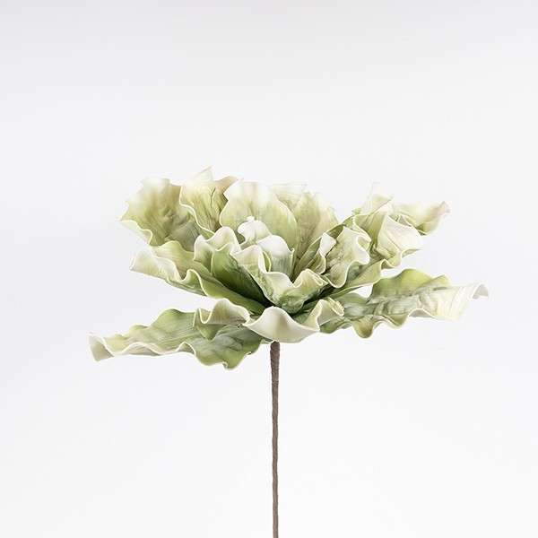Διακοσμητικά Επιτραπέζια 24home - ΣΗΜΑΝΤΙΚΟ: Σε περίπτωση διαφοράς τιμής από το κατάστημα ισχύει παντα και μόνο η τιμή του καταστήματος Κλαδί Με Λουλούδι Foam 50x50εκ. Ανοιχτό Πράσινο ESTHETI