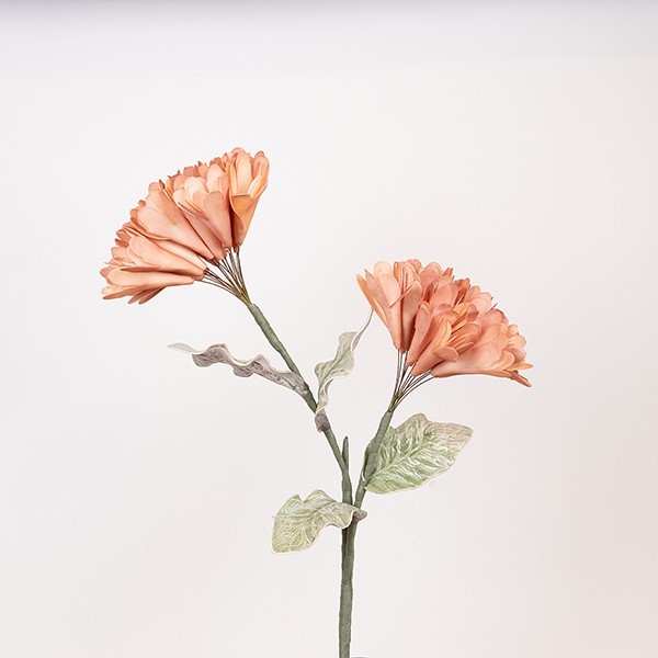 Διακοσμητικά Επιτραπέζια 24home - ΣΗΜΑΝΤΙΚΟ: Σε περίπτωση διαφοράς τιμής από το κατάστημα ισχύει παντα και μόνο η τιμή του καταστήματος Κλαδί Με Λουλούδι Γαρύφαλλο Foam 25x96εκ. Πορτοκαλί EST