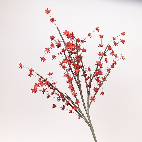 Κλαδί Με Άνθος Κερασιάς Foam 45x105εκ. Κόκκινο ESTHETI 