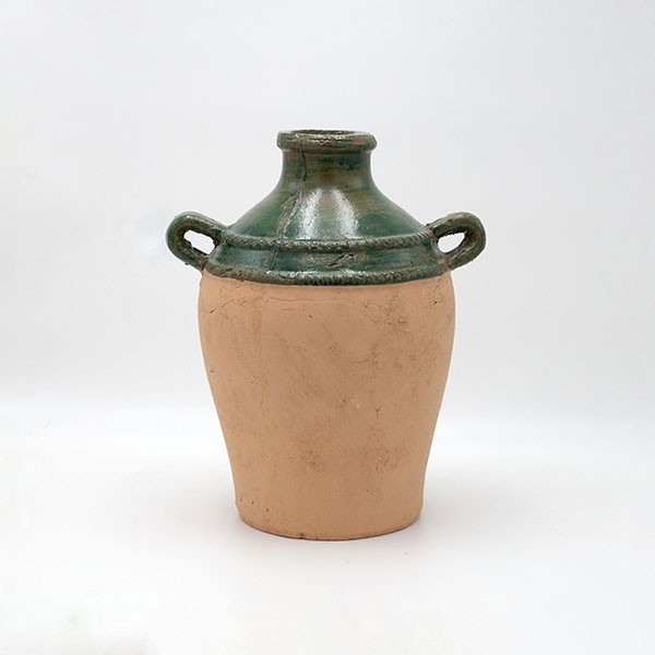 Βάζο Κεραμικό Πράσινο-Μπεζ 26x22x32,5εκ. ESTHETI 819-00